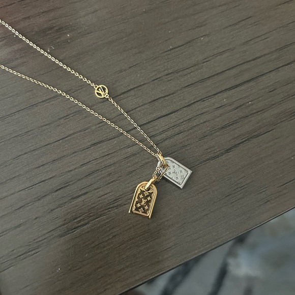 LV Nanogram Dog Tag Necklace - Picture 3 of 16